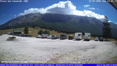 immagine della webcam nei dintorni di Civitella Messer Raimondo: webcam Sant'Eufemia a Maiella