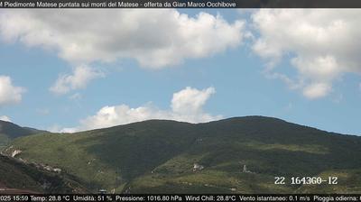 immagine della webcam nei dintorni di Monteroduni: webcam Piedimonte Matese