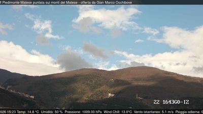 immagine della webcam nei dintorni di Colle d'Anchise: webcam Piedimonte Matese