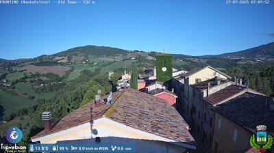 immagine della webcam nei dintorni di Montecalvo in Foglia: webcam Frontino