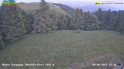 immagine della webcam nei dintorni di Mercato: webcam Carpegna