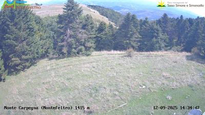 immagine della webcam nei dintorni di Montecalvo in Foglia: webcam Carpegna