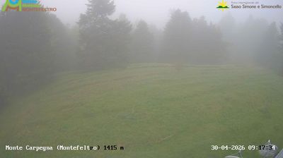 immagine della webcam nei dintorni di Montecalvo in Foglia: webcam Carpegna