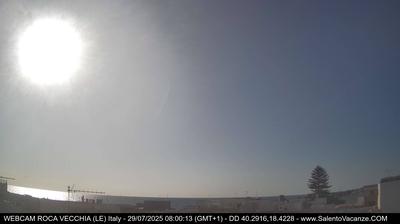 immagine della webcam nei dintorni di Santa Cesarea Terme: webcam Roca Vecchia
