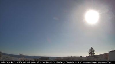 immagine della webcam nei dintorni di Alimini: webcam Roca Vecchia