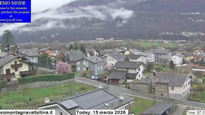 immagine della webcam nei dintorni di Lanzada: webcam Montagna in Valtellina