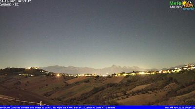 immagine della webcam nei dintorni di Castelli: webcam Canzano