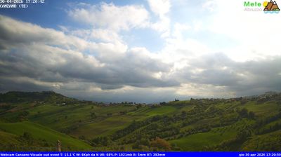immagine della webcam nei dintorni di Roseto degli Abruzzi: webcam Canzano