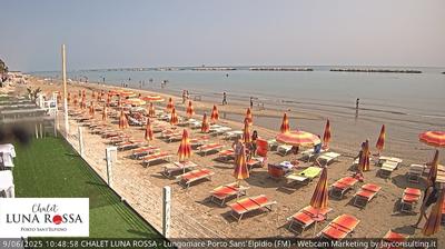 immagine della webcam nei dintorni di Scossicci: webcam Marina Faleriense