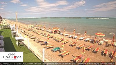 immagine della webcam nei dintorni di Scossicci: webcam Marina Faleriense