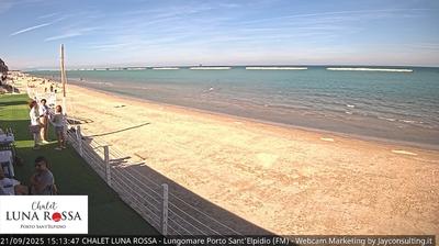 immagine della webcam nei dintorni di Castelfidardo: webcam Marina Faleriense