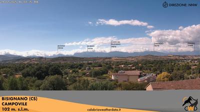 immagine della webcam nei dintorni di Torano Castello: webcam Bisignano