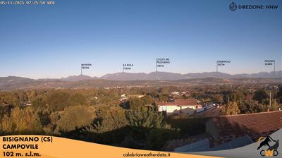 immagine della webcam nei dintorni di Camigliatello Silano: webcam Bisignano