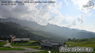Preview delle webcam di Castelrotto › Nord-Est: Alpe di Siusi