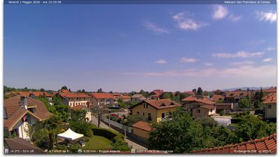 immagine della webcam nei dintorni di Rivarolo Canavese: webcam San Francesco al Campo