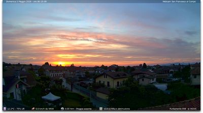 immagine della webcam nei dintorni di San Raffaele Cimena: webcam San Francesco al Campo
