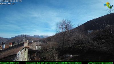 Preview delle webcam di Pescorocchiano