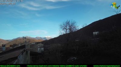 immagine della webcam nei dintorni di Sante Marie: webcam Pescorocchiano