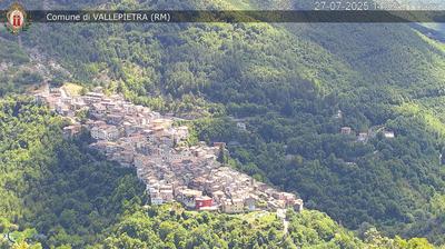 immagine della webcam nei dintorni di Guadagnolo: webcam Vallepietra