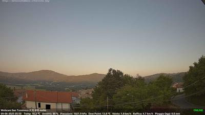 immagine della webcam nei dintorni di Simeri Crichi: webcam Soveria Mannelli
