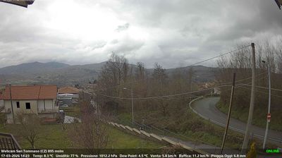 immagine della webcam nei dintorni di Monte Curcio: webcam Soveria Mannelli