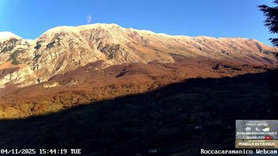 immagine della webcam nei dintorni di Pacentro: webcam Roccacaramanico