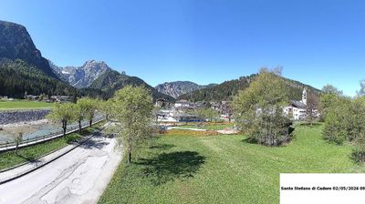 immagine della webcam nei dintorni di Cima Sappada: webcam Santo Stefano di Cadore