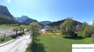 immagine della webcam nei dintorni di Ovaro: webcam Santo Stefano di Cadore