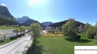 immagine della webcam nei dintorni di Sappada: webcam Santo Stefano di Cadore