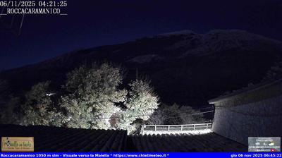 immagine della webcam nei dintorni di Caramanico Terme: webcam Sant'Eufemia a Maiella