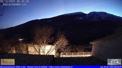 immagine della webcam nei dintorni di Torricella Peligna: webcam Sant'Eufemia a Maiella