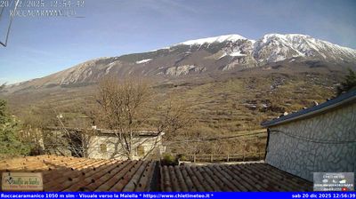 immagine della webcam nei dintorni di Pretoro: webcam Sant'Eufemia a Maiella