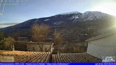 immagine della webcam nei dintorni di Sulmona: webcam Roccacaramanico