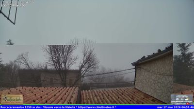 immagine della webcam nei dintorni di Civitella Messer Raimondo: webcam Sant'Eufemia a Maiella