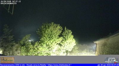 immagine della webcam nei dintorni di Sant'Eufemia a Maiella: webcam Roccacaramanico