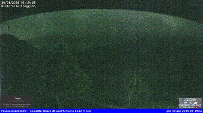 immagine della webcam nei dintorni di Sant'Eufemia a Maiella: webcam Rocca Pia