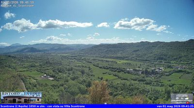 immagine della webcam nei dintorni di Pettorano sul Gizio: webcam Scontrone