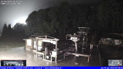 immagine della webcam nei dintorni di Sant'Eufemia a Maiella: webcam Campo di Giove