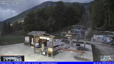 immagine della webcam nei dintorni di Pettorano sul Gizio: webcam Campo di Giove