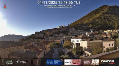 immagine della webcam nei dintorni di Macchia d'Isernia: webcam San Donato Val di Comino