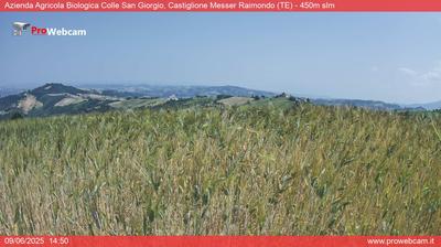 immagine della webcam nei dintorni di Morro d'Oro: webcam Castiglione Messer Raimondo