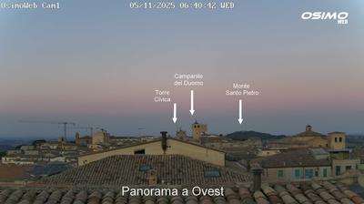 immagine della webcam nei dintorni di San Severino Marche: webcam Osimo