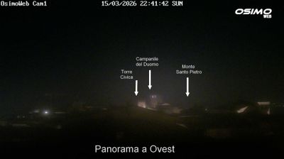 immagine della webcam nei dintorni di Treia: webcam Osimo