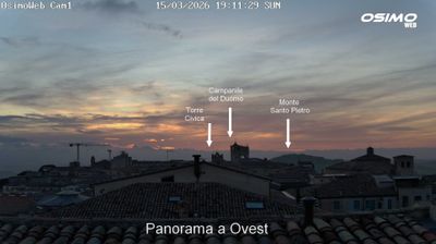 immagine della webcam nei dintorni di San Severino Marche: webcam Osimo
