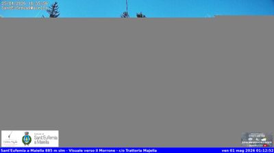 immagine della webcam nei dintorni di Pettorano sul Gizio: webcam Sant'Eufemia a Maiella