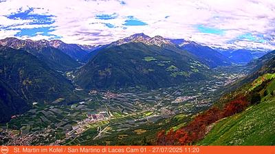 Preview delle webcam di Laces › Sud-Ovest: San Martino Al Monte