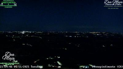 immagine della webcam nei dintorni di Roio del Sangro: webcam Pennapiedimonte